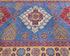 4x6 Blue Shirvan Afghan Hand Knotted Geometric Wool Area Rug